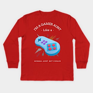 Gamer Aunt Kids Long Sleeve T-Shirt